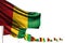 Nice Guinea isolated flags placed diagonal, illustration with soft focus and place for content - any celebration flag 3d