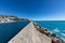 Nice harbour jetty, French Riviera, Alpes-Maritimes