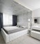 Nice interior of european bedroom