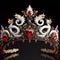 Nice jewelry in the shape of dragon with precious ivory, stones, gold and platinum generated by artificial intelligence