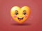 Really nice looking illustration a love emoji