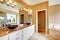 Nice master bathroom with marble counters in luxury home.