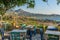 Nice mountain and beach view from Crete, under the sun