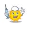 A nice nurse of mycoplasma mascot design concept with a syringe