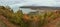 Nice panoramic view on Baie-St-Paul, on the St-Lawrence River