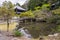 Nice pond with a bridge in the Chion-in Temple, Kyoto, Japan