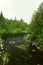 Nice river in summer in Quebec, Canada