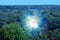 Nice rural photo of nature from above and a river