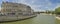 Nice scene on Seine river, Paris, Europe.