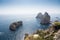 Nice seascape. The coast of Capri island