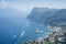 Nice seascape. The coast of Capri island