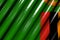 Nice shining - looking like plastic flag of Zambia with large folds - any celebration flag 3d illustration