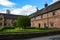 A nice square with trees and hedges next to Chetham`s library in