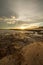 Nice sunset on a beach of la renega, Oropesa