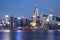 Nice Victoria Harbor Hongkong night scenes