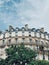 A nice view of the facade of Parisian building in paris, Bastille district, Paris, France