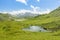 Nice view on Melchsee from hiking trail