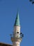 Nice view of the minaret against the blue sky in Acre, Israel.