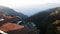 A nice view from a Mussoorie Hotel overlooking the parking lot