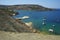 Nice view of Qarraba Bay and Snorkeling point mountainous landscape. Snorkeling point, Unnamed Road, Mgarr, Malta