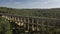 Nice view of roman Aqueduct Pont del Diable in Tarragona