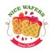 Nice Wafers. Good Choice. Belgian Waffle with Jam