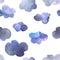 Nice watercolor light clouds seamless background