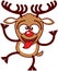 Nice Xmas reindeer making funny faces
