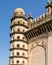 Nicely carved side pillar of heritage structure Gol Ghumbaj -  the mausoleum of king Mohammed Adil Shah, Sultan of Bijapur.