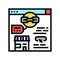 niche link building color icon vector illustration