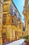 Niche statue in Birgu street, Malta