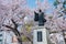 Nichiren Statue at Myoren-ji Temple in Kamigyo, Kyoto, Japan. Nichiren 1222-1282 was a Japanese