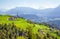 Nicholas chapel in small village in the Dolomites alps, South Tyrol, Italy