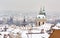 Nicholas Palace in Winter, View from Prague Castle