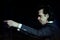 Nick Cave during the live concert at the PalaLido