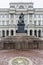 Nicolaus Copernicus Monument situated before the Staszic Palace in Warsaw, Poland