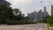 Nicoll hwy sunny day traffic downtown panorama singapore