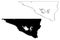 Nicollet County, Minnesota U.S. county, United States of America, USA, U.S., US map vector illustration, scribble sketch