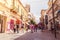 NICOSIA - APRIL 13 : Ledra street, a major shopping thoroughfare