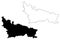 Nicosia City Republic of Cyprus, Northern Cyprus, island map vector illustration, scribble sketch City of Nicosia map