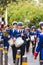 Nicosia, Cyprus-October 28, 2019: high school students from different schools in uniform participate in a solemn parade dedicated