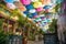 NICOSIA, CYPRUS - SEPTEMBER 19: Cafe at Arasta street, a tourist