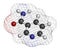 Nicotinamide drug and vitamin molecule.