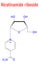 Nicotinamide riboside or NR molecule. Precursor of nicotinamide adenine dinucleotide, NAD. Skeletal formula.