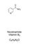 Nicotinamide vitamin B3 vitamer chemical formula and structure