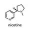 Nicotine chemical formula