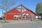 NIDA, LITHUANIA. Bus station building. Lithuanian text - Bus station