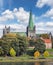 Nidaros Cathedral in autumn