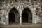 Nidarosdomen cathedral side entrance, Trondheim, Norway.