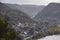 Niederfell, Germany - 10 28 2020: view down to Niederfell and Lehmen in autumn